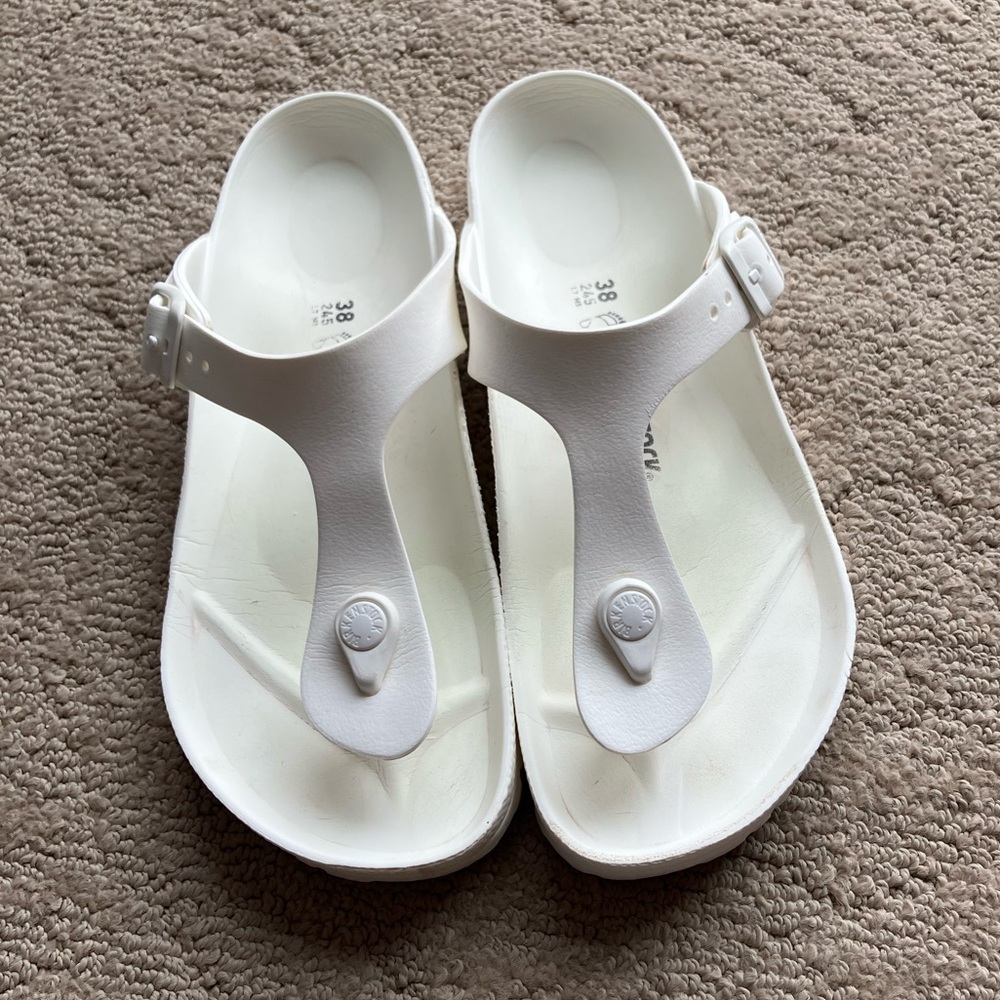 Birkenstock Gizeh EVA sandals / flip flops size 38 white